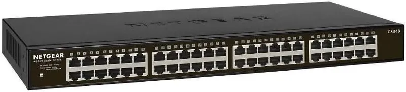 Коммутатор NETGEAR GS348-100NAS 48 Port Gigabit Ethernet Rackmount Unmanaged Swi