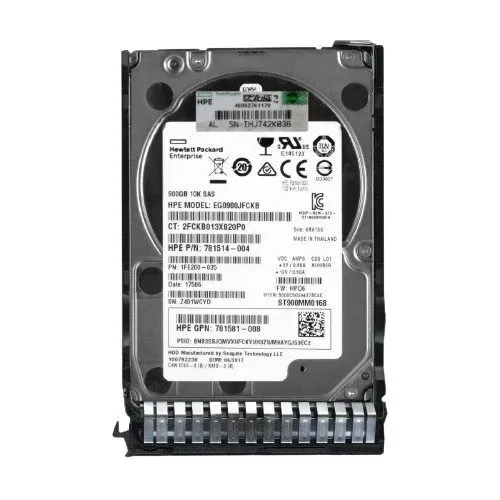 Жёсткий диск 781577-001 781514-001 HP HPE EG0600JEMCV 600GB 12Gbps 10K SFF 2.5" 