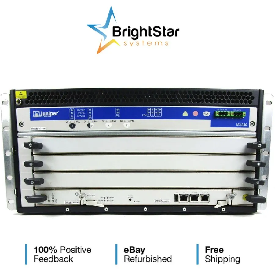 Блок питания Juniper MX240BASE 1 x RE-S-2000-4096 | 1 x SCB-MX960 | 2 x PWR-MX48