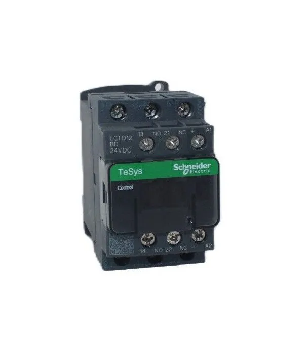 Контактор Schneider LC1D12BD TeSys Deca three-pole contactor, 12A, 24VDC, cULus