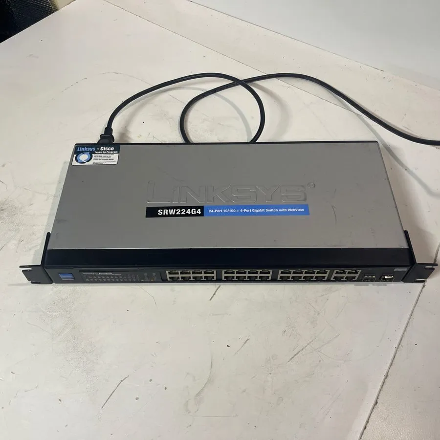 Коммутатор Linksys SRW224G4 24-Ports 10/100 4-Ports Gigabit Switch With WebView