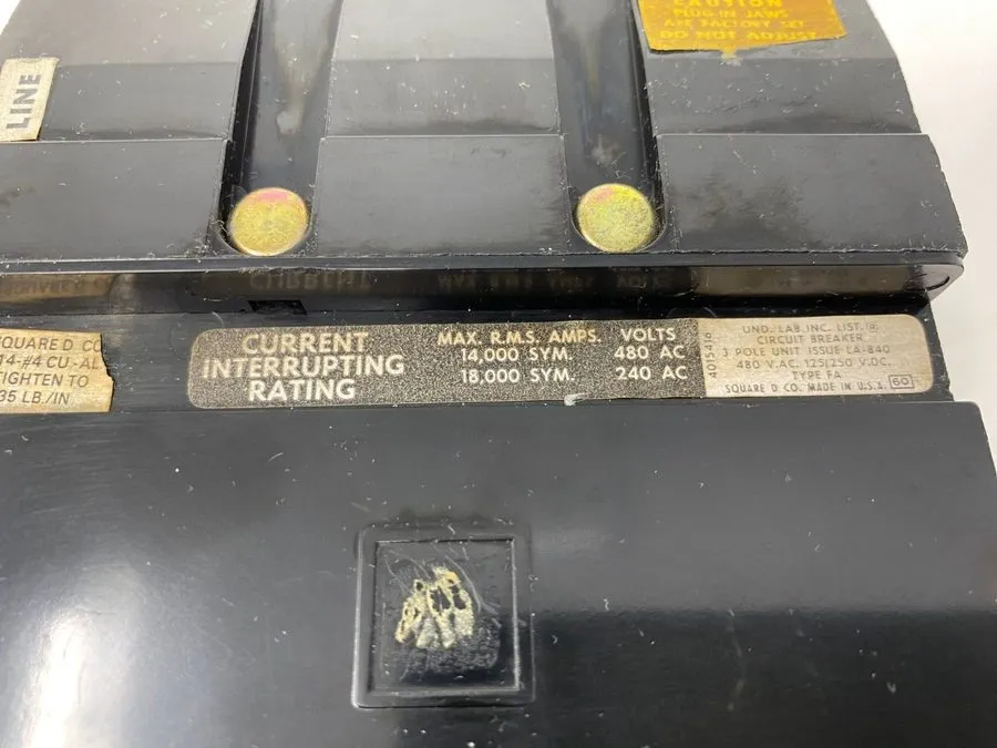 Автоматический выключатель Square D FA34020 I-Line Circuit Breaker 20A 3-Pole 48