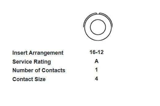 Разъём Amphenol Industrial MIL Spec Connector ACC06E16-12R — фото лота 1