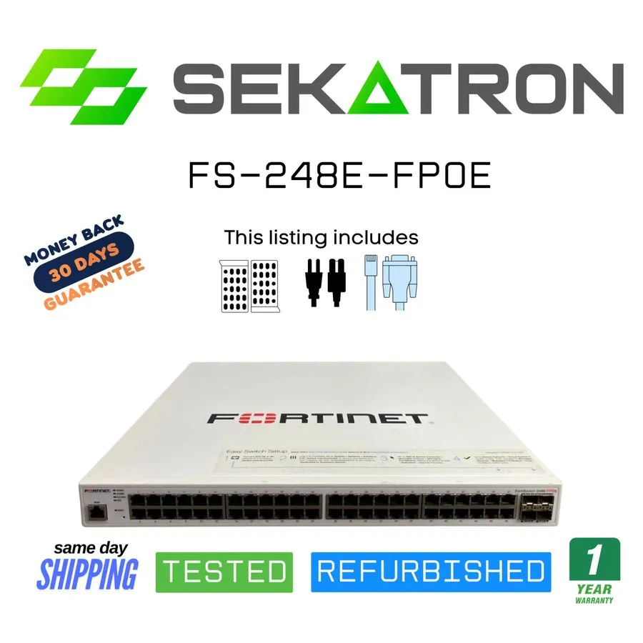 Коммутатор Fortinet FS-248E-FPOE FortiSwitch 48-Port PoE Gigabit Switch