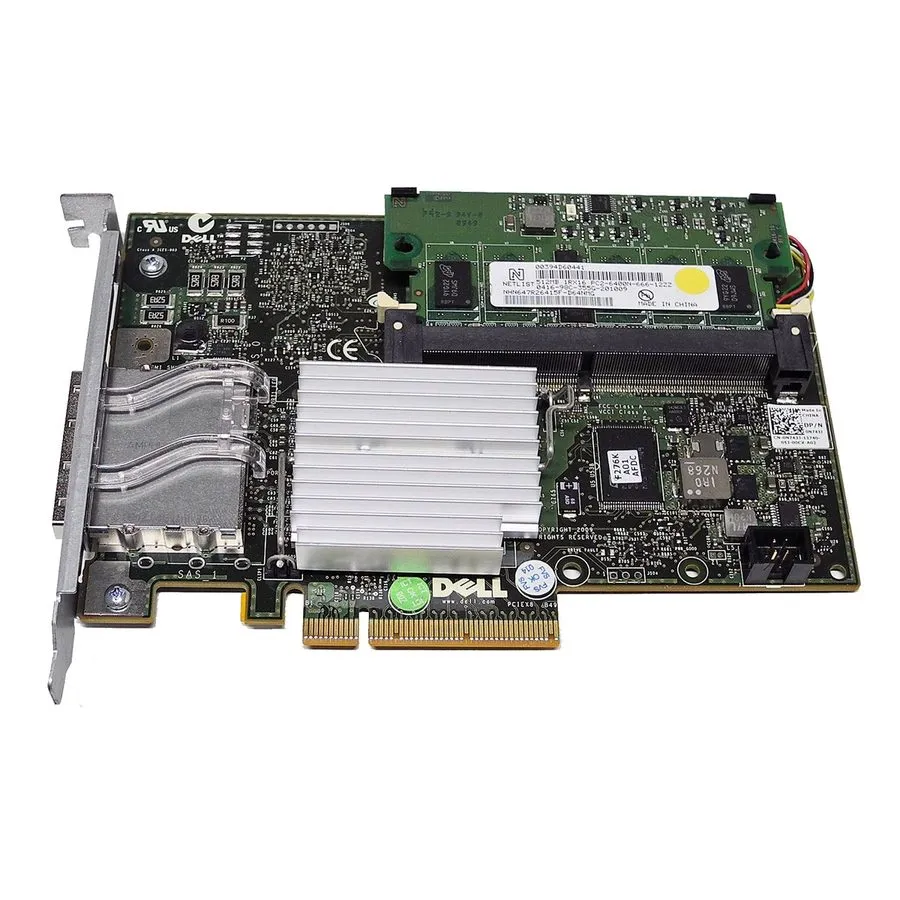 Контроллер Dell PowerEdge PERC H800 0NCHRW Dual-Port 6G SAS 512MB PCIex8 RAID Co