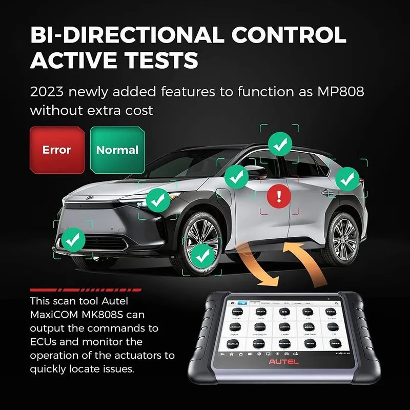 Диагностический сканер Autel MaxiCom MK808K-BT Pro MK808BT PRO OBD2 Diagnostic T — фото лота 3