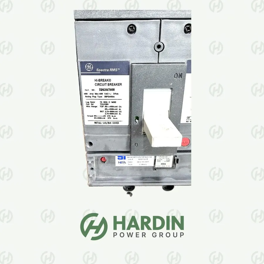 Автоматический выключатель SGHA34AT0400 General Electric 400A 480V 3P Spectra Ci