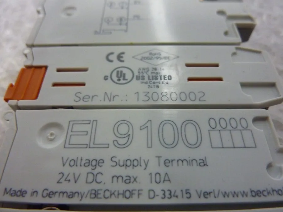 Модуль ввода-вывода BeckHoff EL9100 Ethercat Terminal, 24 Vdc, 10A