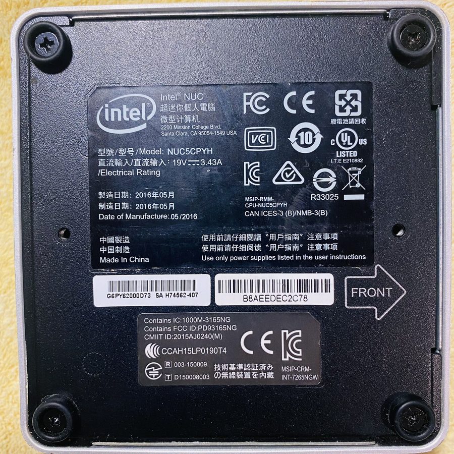 Оргтехника Intel NUC5CPYH NUC Desktop PC + 4GB RAM NO HDD / SSD