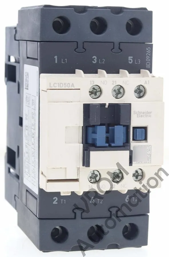 Контактор Schneider Electric TeSys D LC1D50A Contactor 3P 50A 40HP 3-Pole 1NO 1N