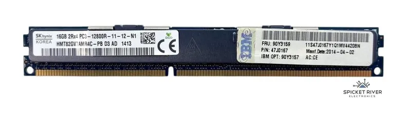 Модуль памяти SK Hynix HMT82GV7AMR4C-PB 16GB 2Rx4 PC3-12800R DDR3 VLP Server RAM