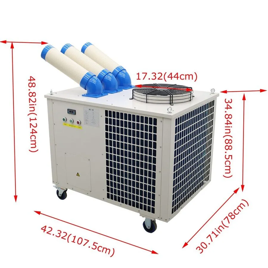 Кондиционер 220V Industrial Air Conditioner with Wheel 3 Tube Spot Cooler 28900B