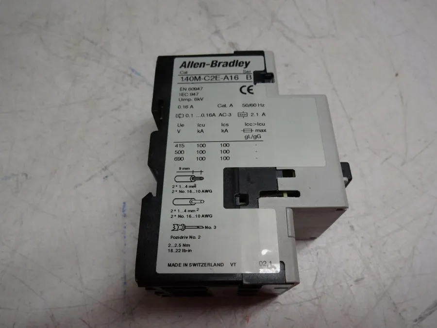 Автоматический выключатель Allen Bradley 140M-C2E-A16 Ser B Motor Protection Cir
