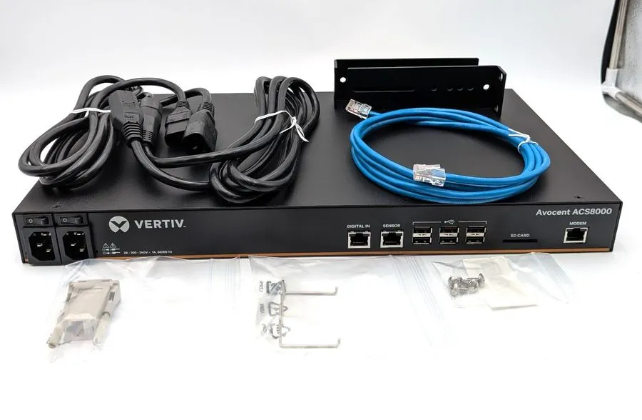 Сервер Vertiv Avocent ACS8008MDAC-400 Advanced Console Server 8 Ports Dual AC Po