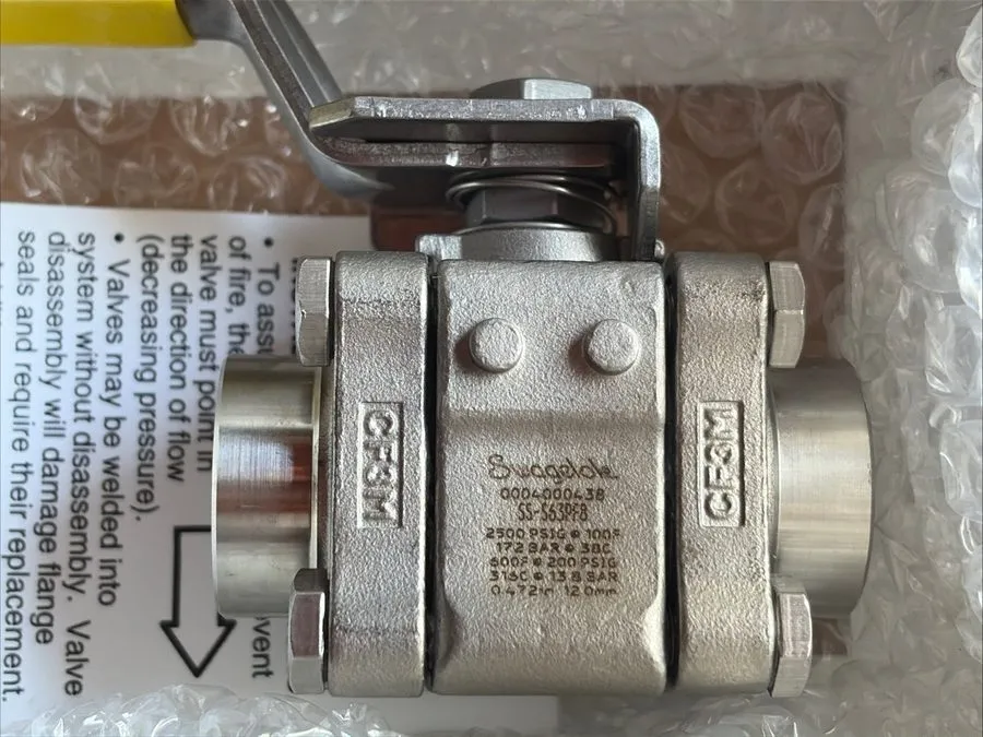 Клапан Swagelok SS-S63PF8 Stainless Steel Ball Valve 2500PSIG, 172Bar — фото лота 1