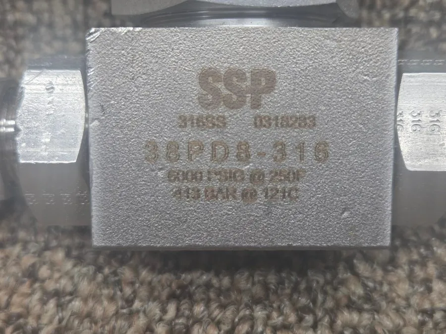 Клапан SSP FloLok 38PD8-316 Floating Ball Valve Stainless Steel