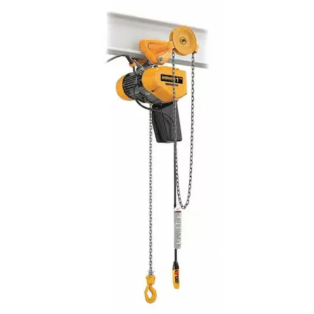 Таль Harrington Seqg010sd-10 Electric Chain Hoist, 2, 000 Lb, 10 Ft, Geared