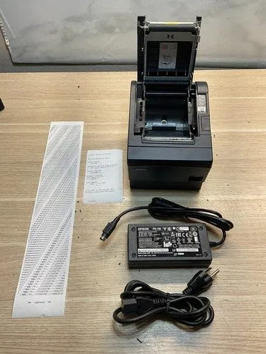 Принтер чеков EPSON TM-T88III/Parallel THERMAL POS RECEIPT PRINTER/JUA1544 — фото лота 1