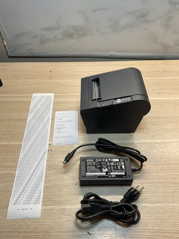 Принтер чеков EPSON TM-T88III/Parallel THERMAL POS RECEIPT PRINTER/JUA1544 — фото лота 2