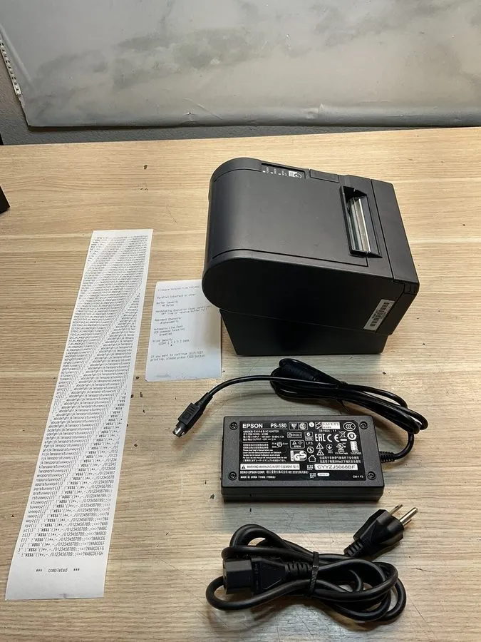 Принтер чеков EPSON TM-T88III/Parallel THERMAL POS RECEIPT PRINTER/JUA1544 — фото лота 3