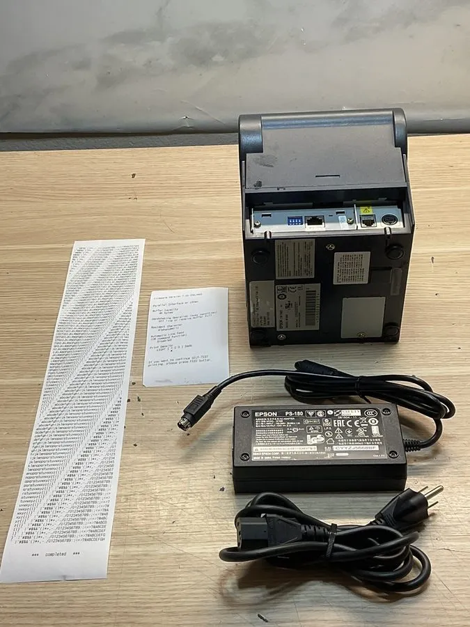 Принтер чеков EPSON TM-T88III/Parallel THERMAL POS RECEIPT PRINTER/JUA1544 — фото лота 4