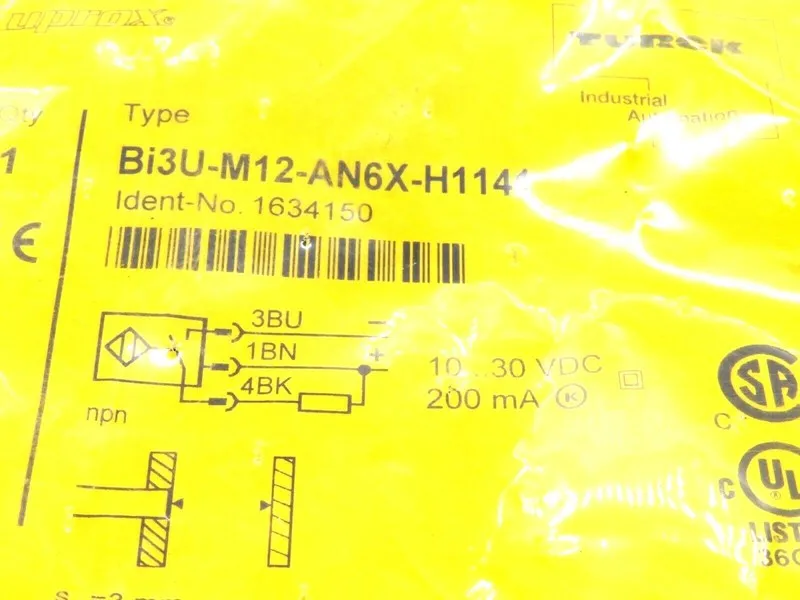 Датчик приближения Turck Bi3U-M12-AN6X-H1141 Inductive Proximity Sensor, 3mm, 10