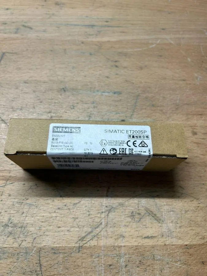 Модуль ввода-вывода Siemens 6ES7193-6BP00-0BA0 SIMATIC ET 200SP, Base Unit BU15-