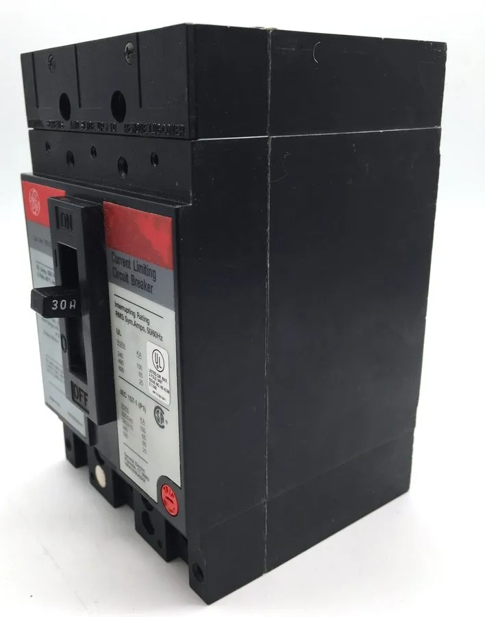 Автоматический выключатель GE TEL136030WL Circuit Breaker 30A 600VAC 3P 480V 65k — фото лота 2