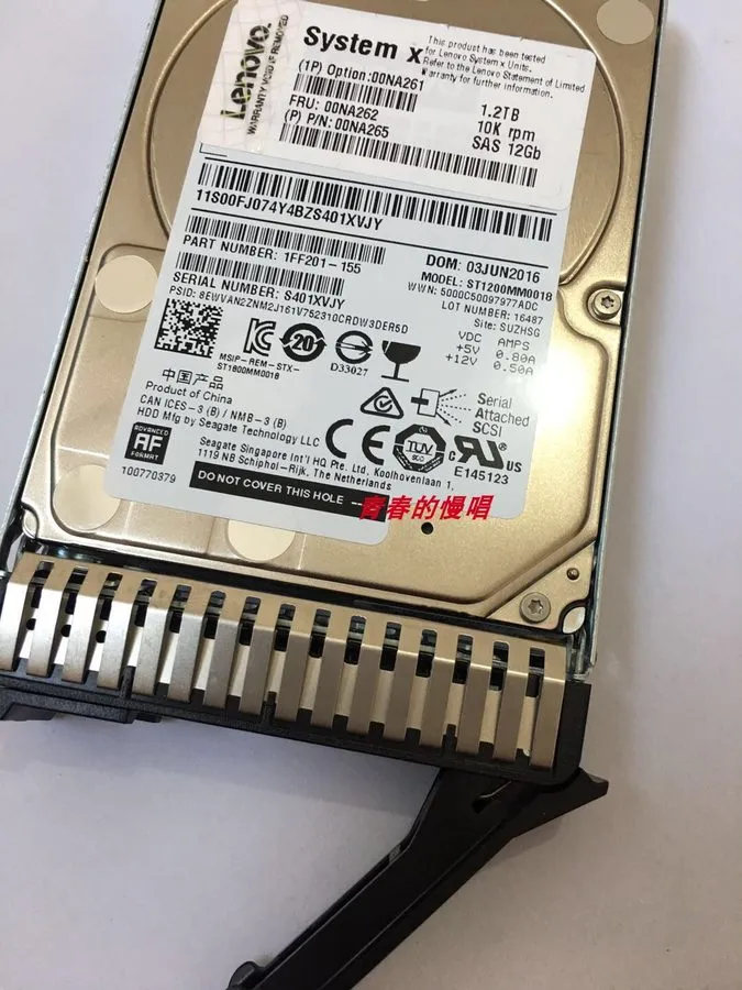 Жёсткий диск 00NA261 00NA262 Lenovo IBM 1.2TB 10K 12Gbps SAS 2.5" G3HS 512e HDD