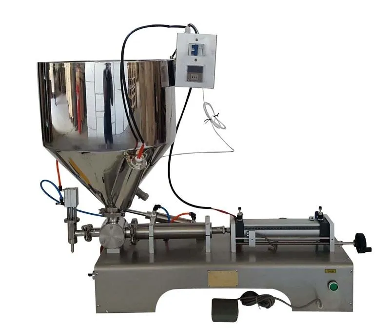Лабораторный прибор 1Nozzle 300ml Liquid Paste Heating FillingMachine Piston Fil