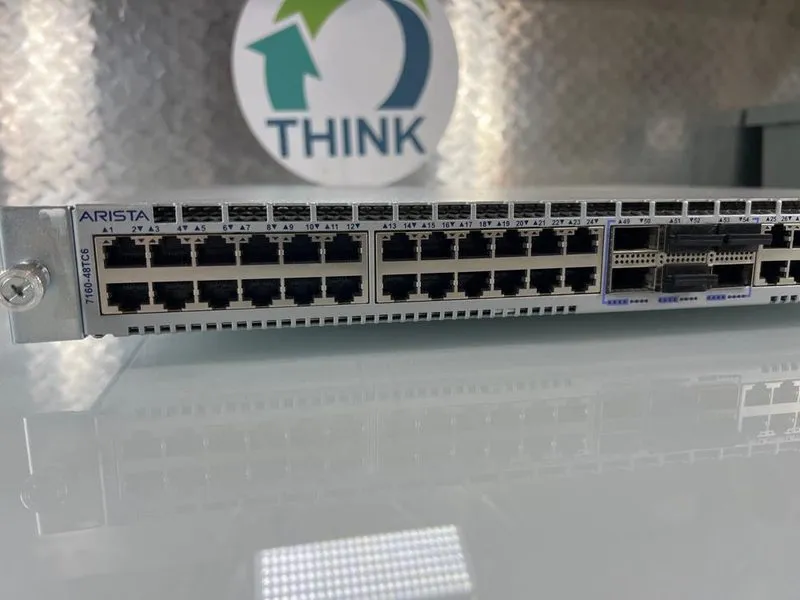 Коммутатор Arista DCS-7160-48TC6-F 48 Port 1/10G RJ45 6 QSFP 100G F-R Air Networ — фото лота 2