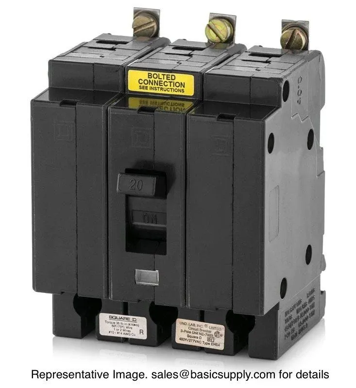 Автоматический выключатель SQUARE D EHB34020 EHB 3 POLE 20 AMP 480v CIRCUIT BREA