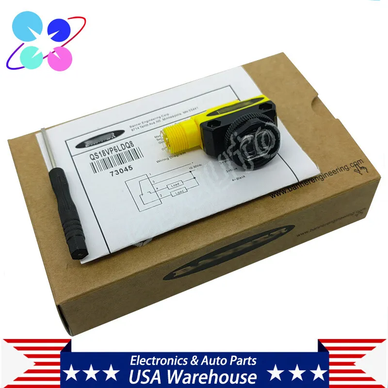 Фотоэлектрический датчик BANNER QS18VP6LDQ8 Photoelectric Sensor 10-30VDC