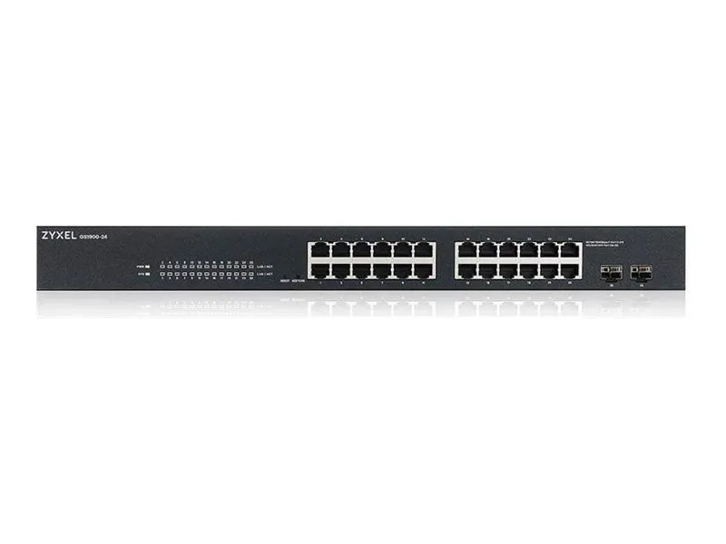 Коммутатор ZYXEL (GS1900-24) 24-PORT POE SMART MANAGED ETHERNET SWITCH
