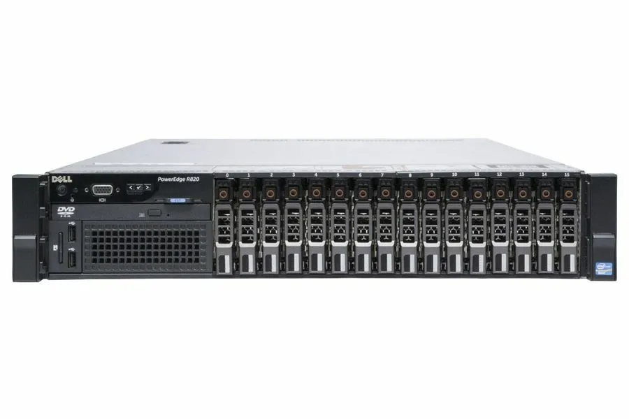Сервер Dell PowerEdge R820 4x 8-Core E5-4610v2 128GB RAM 8x 900GB HDD 2U Rack Se