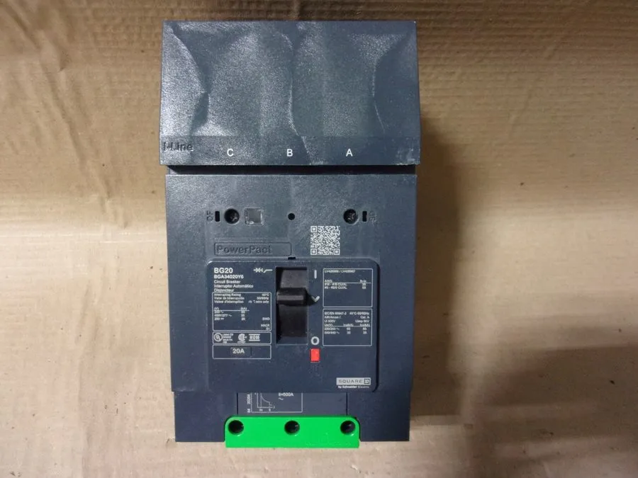 Автоматический выключатель Square D BGA34020Y6 3 Pole 20 Amp 480V Circuit Breake