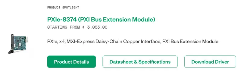 Тестер National Instruments, NI PXIe-8374 X4 MXI Express