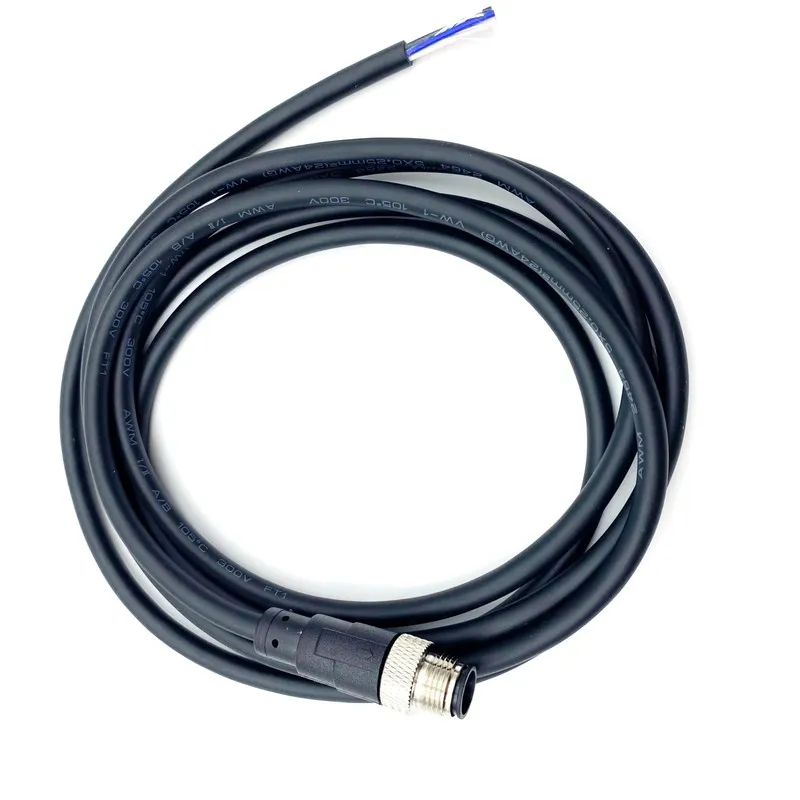 Датчик 6.56Ft M12 Connector Cable A Code Straight Male to Female Plug Socket 4Pi