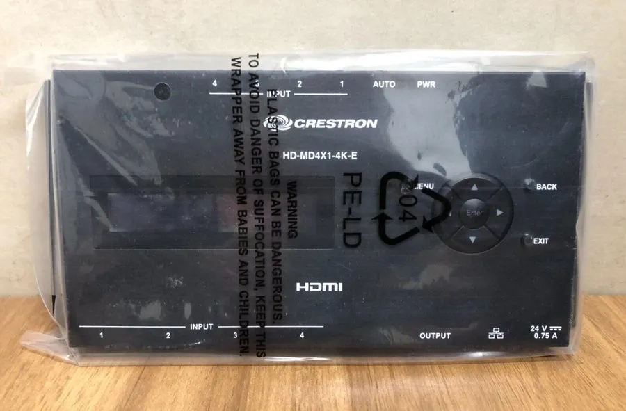 Видеокоммутатор Crestron 4x1 4K HDMI Switcher HD-MD4X1-4K-E