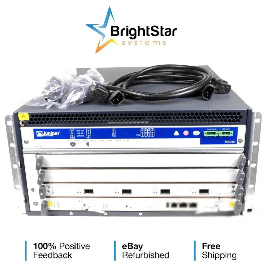 Маршрутизатор Juniper MX240 Router MX240BASE-AC | 1 x RE-S-2000-4096 | 1 x DPCE-