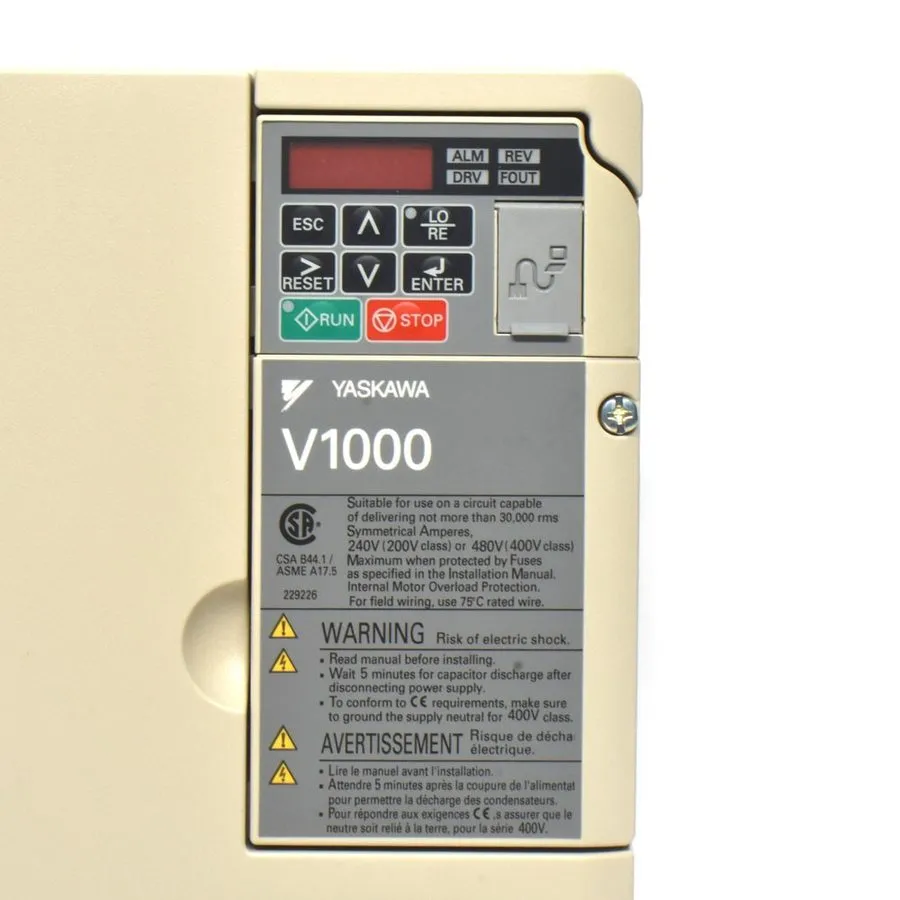 Частотный преобразователь YASKAWA V1000 VFD Ac Drive, CIMR-VU4A0018FAA 7.5kW 10H