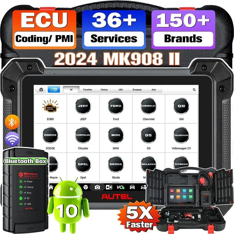 Диагностический сканер Autel MaxiSys MK908S PRO II Programming Diagnostic Scanne — фото лота 1