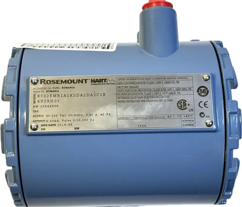 Датчик потока ROSEMOUNT, 8732EM, FLOW TRANSMITTER, ETHERNET/IP, NO LCD DISPLAY,  — фото лота 2