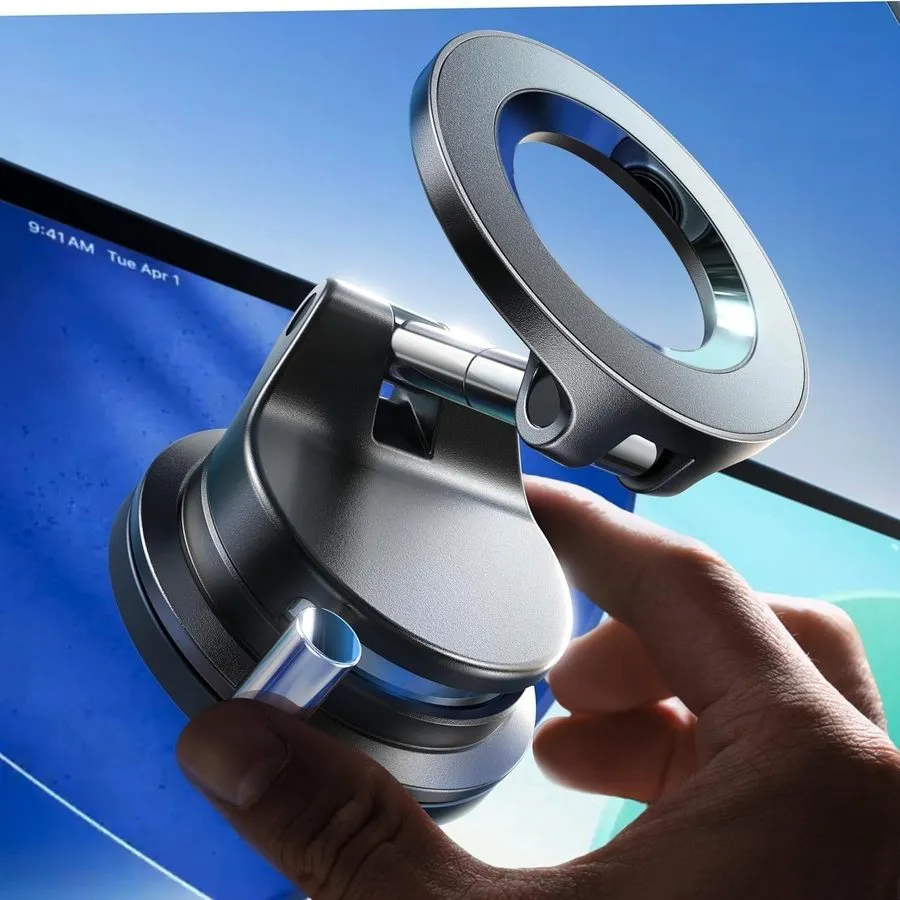 Вакуумная присоска LISEN MagSafe Car Mount, 3800gf Magnetic Phone Holder with 90