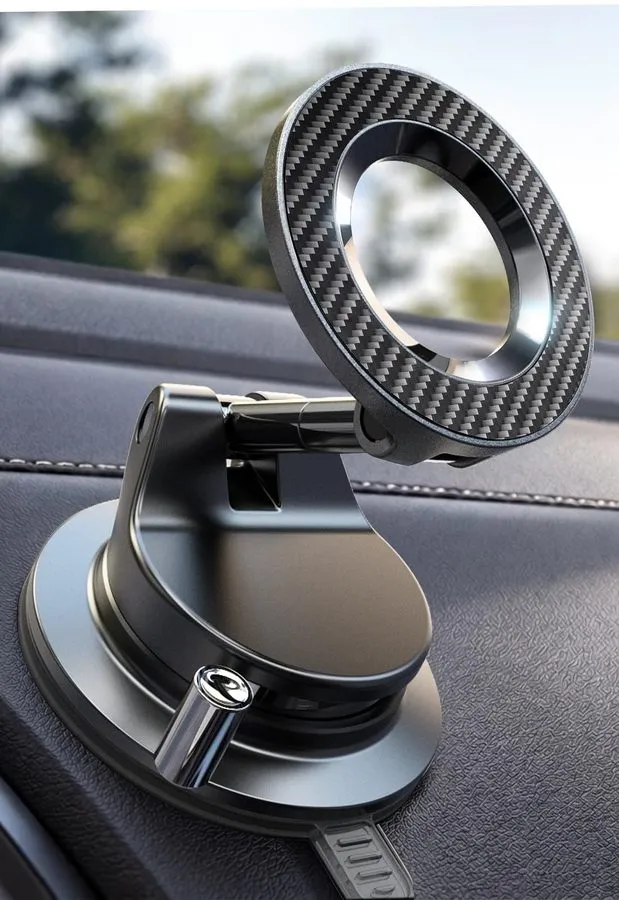 Вакуумная присоска LISEN MagSafe Car Mount, 3800gf Magnetic Phone Holder with 90 — фото лота 2