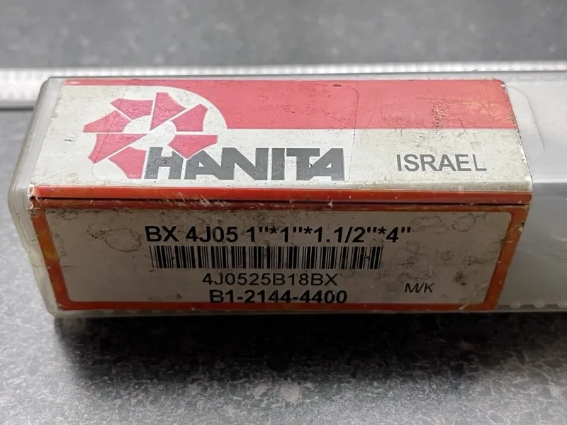 Режущий инструмент Hanita 4J05BX 1” Solid Carbide Square End Mill 4 Flute 1” Sha — фото лота 1