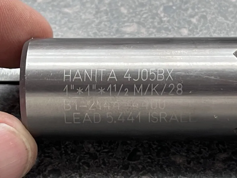 Режущий инструмент Hanita 4J05BX 1” Solid Carbide Square End Mill 4 Flute 1” Sha — фото лота 2