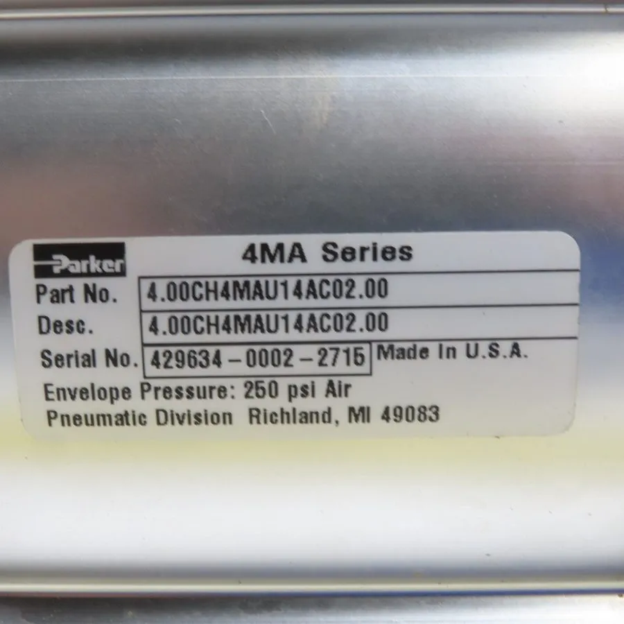 Пневмоцилиндр Parker 4.00CH4MAU14AC02.00 Pneumatic Air Cylinder 4" Bore 2" Strok