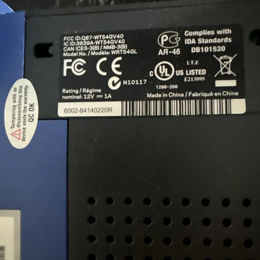 Маршрутизатор Cisco Linksys Wireless-G Broadband Router WRT54GL