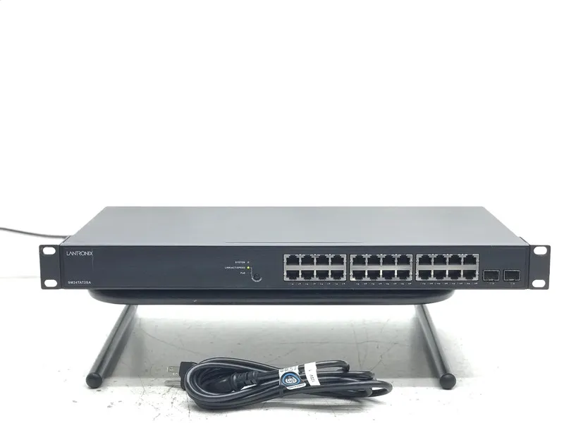 IIoT-устройство Lantronix SM24TAT2SA 24 Port Gigabit PoE+ Smart Managed Switch 3